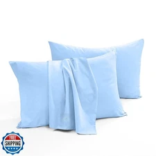 Toddler Pillowcase Set of 2 – 100% Egyptian Cotton 500 Thread Count – 14x20 I