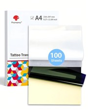 Tattoo Transfer Paper 100 Sheets A4 Size, Thermal Stencil Paper for Tattoos ...