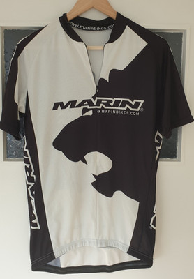 Fahrrad / Radtrikot MARIN Bikes - weiß / schwarz - XXL