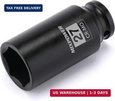 12 Dr. X 27 Mm Deep 6 Pt Impact Socket Cr-mo 12-inch Drive 27mm 12 Dr. X 27 Mm Deep 6 Pt Impact Socket Cr-mo 12-inch Drive 27mm