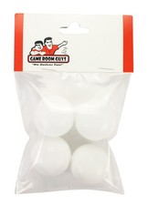 4 White Smooth Surface Tornado Dynamo Shelti Foosballs