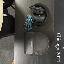 Bose On-ear Wireless Headphones Bluetooth Working Tested Blue Black W/ Case BH1