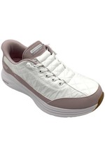 Skechers Women's Contour Foam Quilted Sneaker Cozy Fit Lavender/White