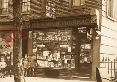 Postkarte__London, The Penton Pharmacy (Repro) Royal Pharmaceutical Society