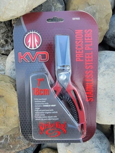 Strike King Tools - KVD 7" Fishing Pliers (SSP7KVD) - Stainless Steel - FREE S/H