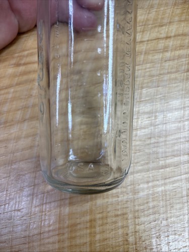 5VTG Pyrex Evenflo Made in USA Clear Glass Baby Bottle 8 oz. No/lids - Picture 6 of 7
