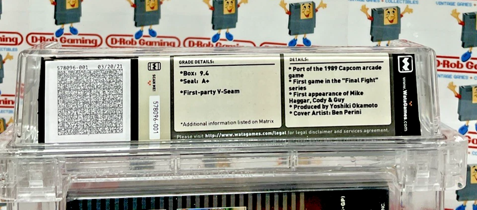 Final Fight Super Nintendo SNES New Sealed WATA CGC VGA PSA Graded 1 2 3 JAPAN - Image 4 of 4