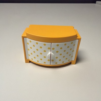 Playmobil 5334 Baby Room Replacement Yellow Changing Table Polka Dot White Doors