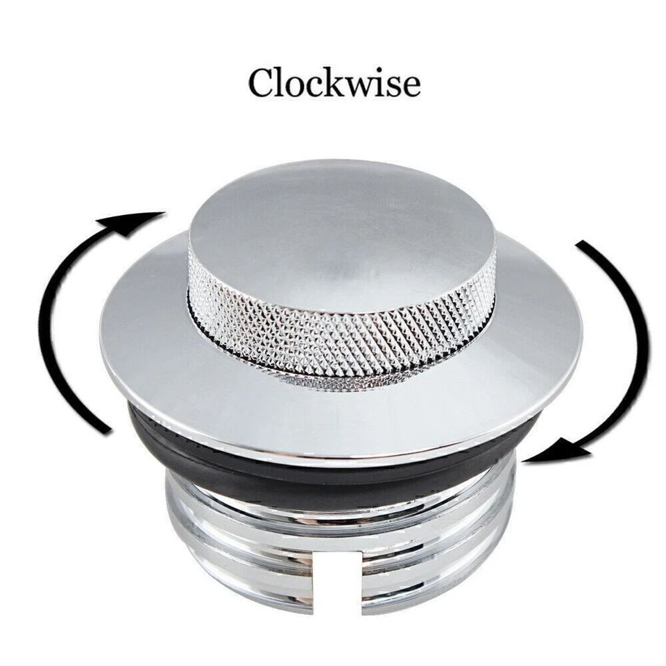 Tanque de combustible ventilado tapa de gasolina emergente para Harley Softail Dyna Sportster 883 1200 Foto 2 de 4