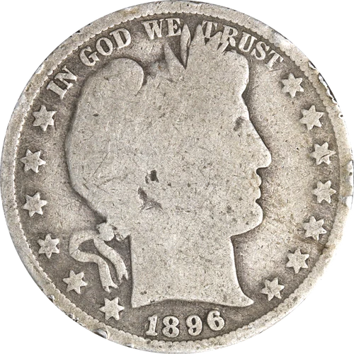 1896-P Barber Half Dollar