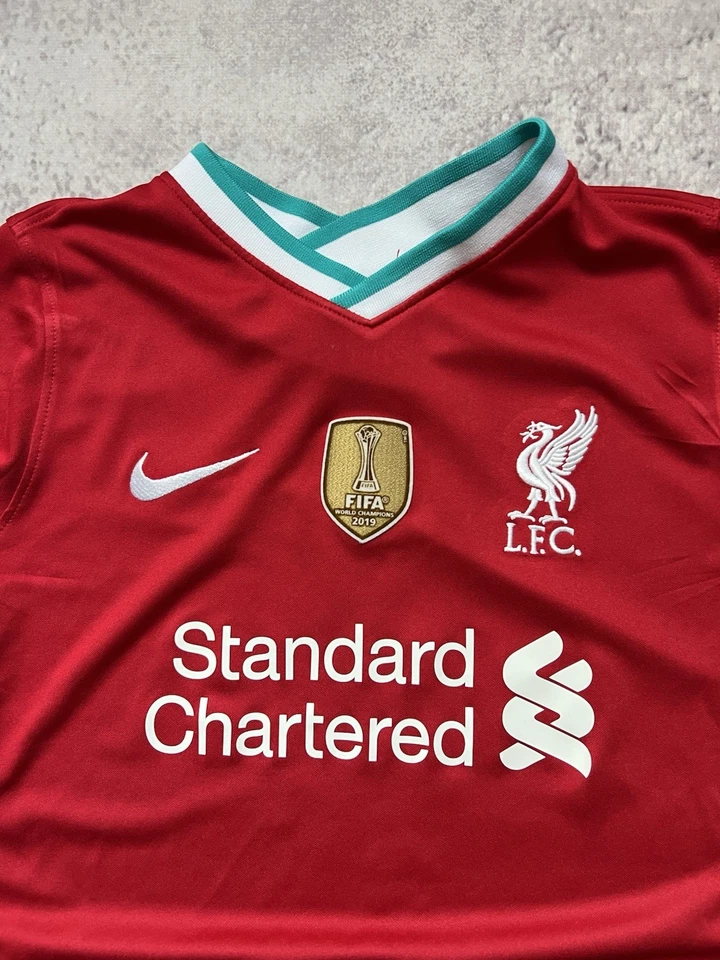 Футболка домашняя Liverpool FC 2020/21 — Thiago No6 — детский размер L красная - Изображение 4 из 4