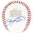Sammy Sosa Signed 2016 WS Logo MLB Baseball Chicago Cubs Beckett Wit