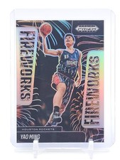 YAO MING 2024-25 PRIZM BLACK FIREWORKS SILVER #22 HOUSTON ROCKETS Q5722