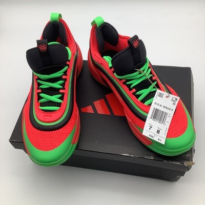 Adidas D.O.N. Issue 6 JI1547 Basketball Shoes Lucid Red Green Mens Size 7 NWT