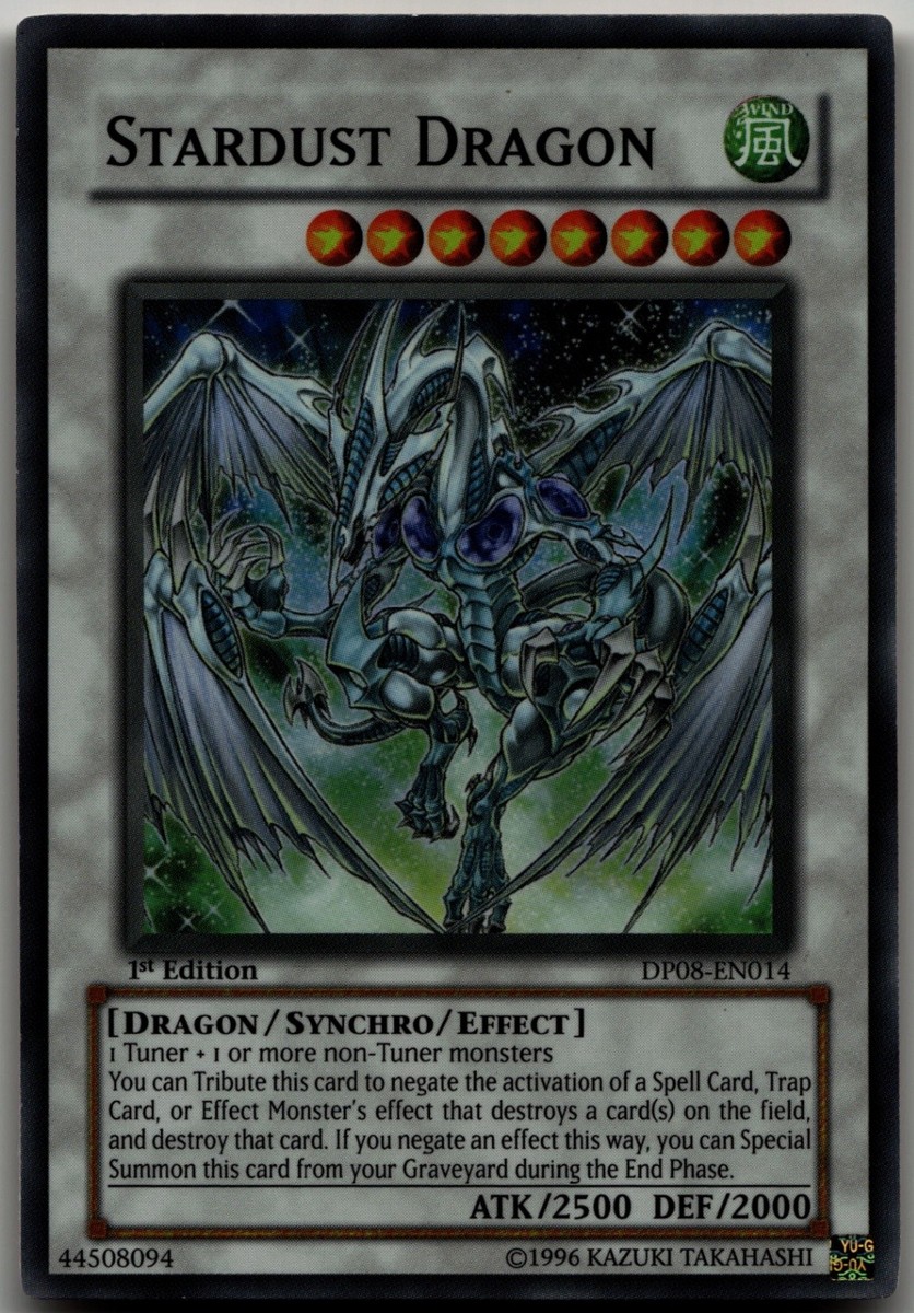 Stardust Dragon Super Rare Duelist Pack 8: Yusei Fudo DP08-EN014