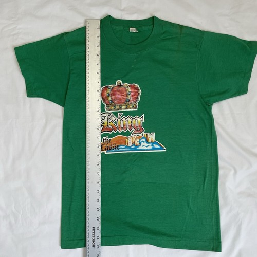 Vintage King Of The Castle T Shirt Iron On Decal Green Medium Single Stitch 1981 - Picture 7 of 9