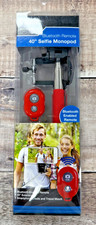 Vivitar 40" 100cm Selfie Stick Monopod in Red + Bluetooth remote + Phone holder
