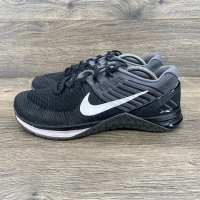 Nike Metcon DSX Flyknit Women's Training Shoes Black White Size 8.5 849809 005