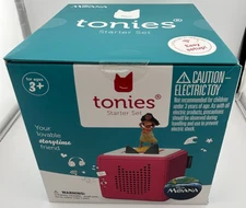 Tonies Toniebox Audio Player Starter Set Disney Moana Tonie + Pink Box NEW