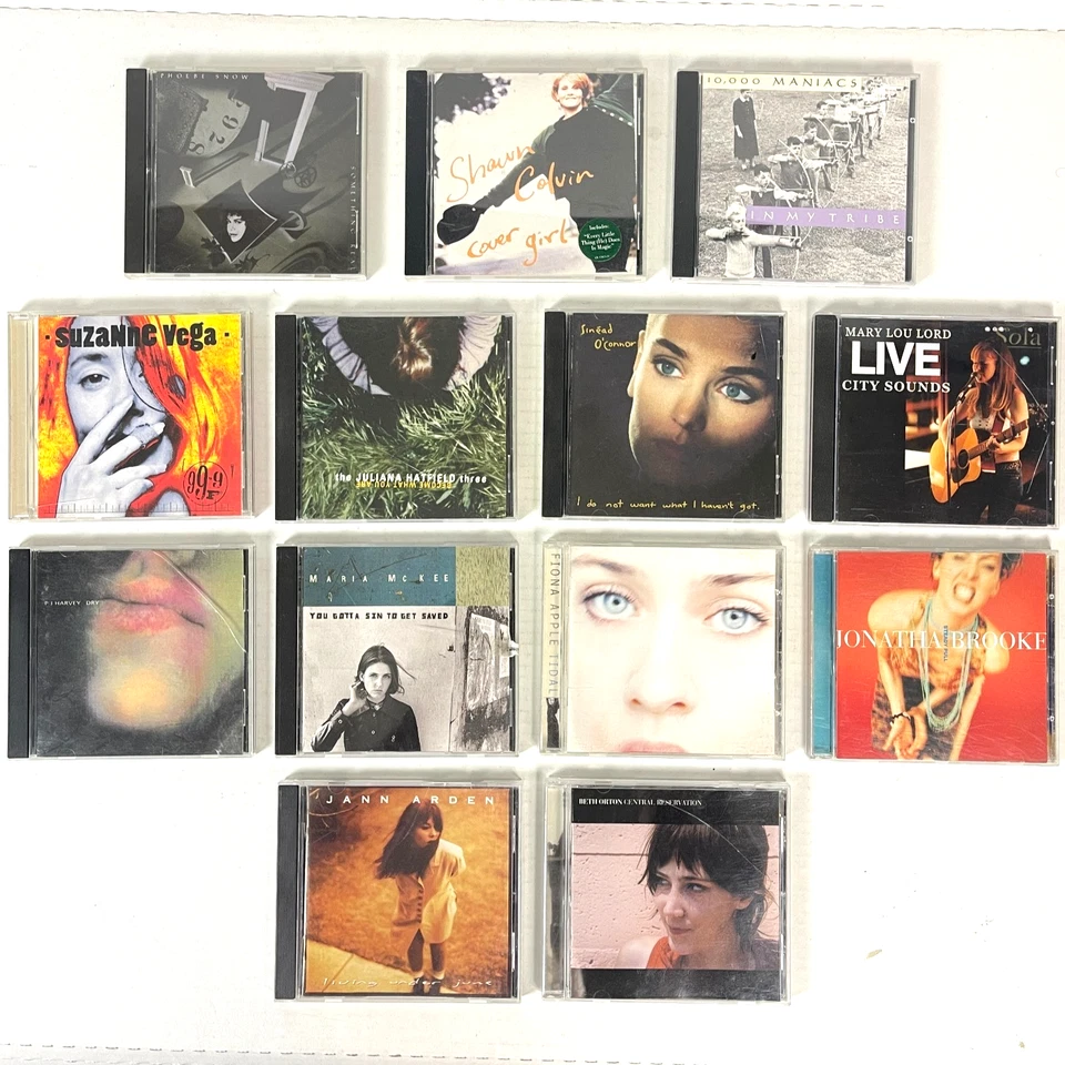 Female 90s Alt Rock Pop 13 CD Lot PJ Vega Apple Colvin Orton McKee O'Connor Lord Foto 2 de 4