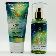 2/PCS Bath Body Works MAGIC IN THE AIR Fragrance Mist Body Cream 2.5 Oz Ea