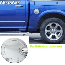 Chrome Door Fuel Tank Gas Cap Cover Trim For Dodge RAM 1500 2010-17 Accessories