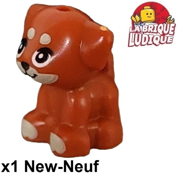 Lego 1x Animal chien dog baby chiot bébé Puppy Aira dark orange foncé 69901pb07
