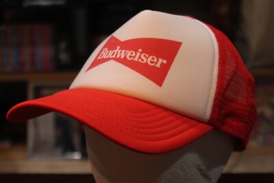 Budweiser Beer 80s Style Trucker Foam And Mesh One Size Fits
