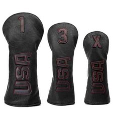 Premium Simple USA Design Golf Club Head Covers Driver Wood Hybrid UT Head Cover