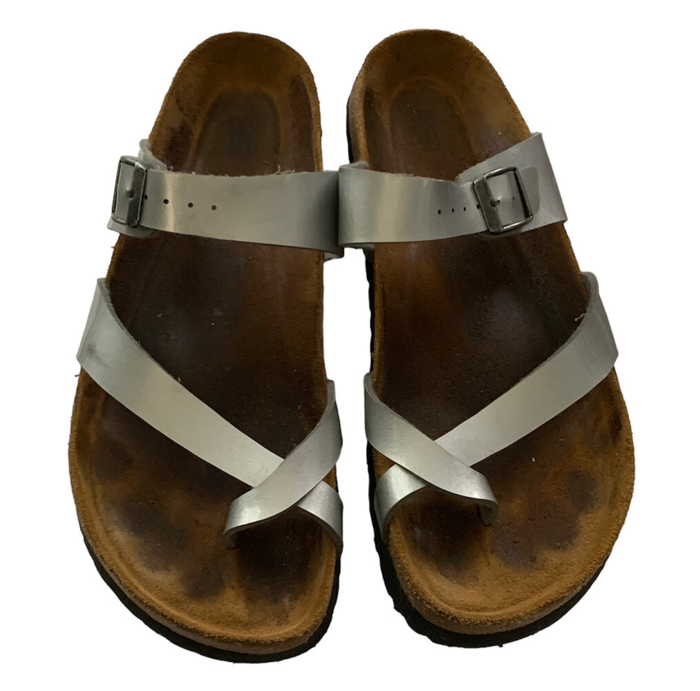 Betula by Birkenstock Ladies Silver Mayari Sandals size 41