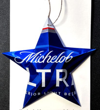 Star Ornament Handmade Repurposed Michelob Ultra Can Art