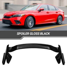 Fit Honda Civic Sedan 2022-2024 Rear Trunk Spoiler Wing Gloss Black Type R Style