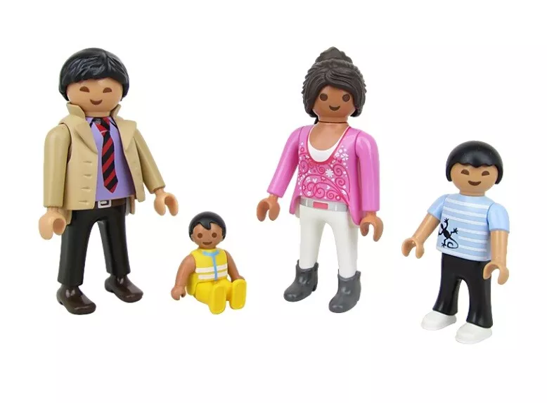 Playmobil Figurine Lot 4 Personnage Famille Parents Fillette b b set 70756