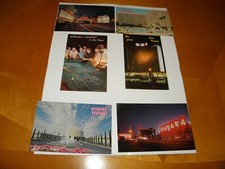 8 Las Vegas Postcards  1 Reno 1960's Desert Inn Sahara Caesars Riviera Internat