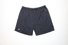 Vintage 90s New Balance Mens Size 2XL XXL Above Knee Mesh Shorts Black Nylon