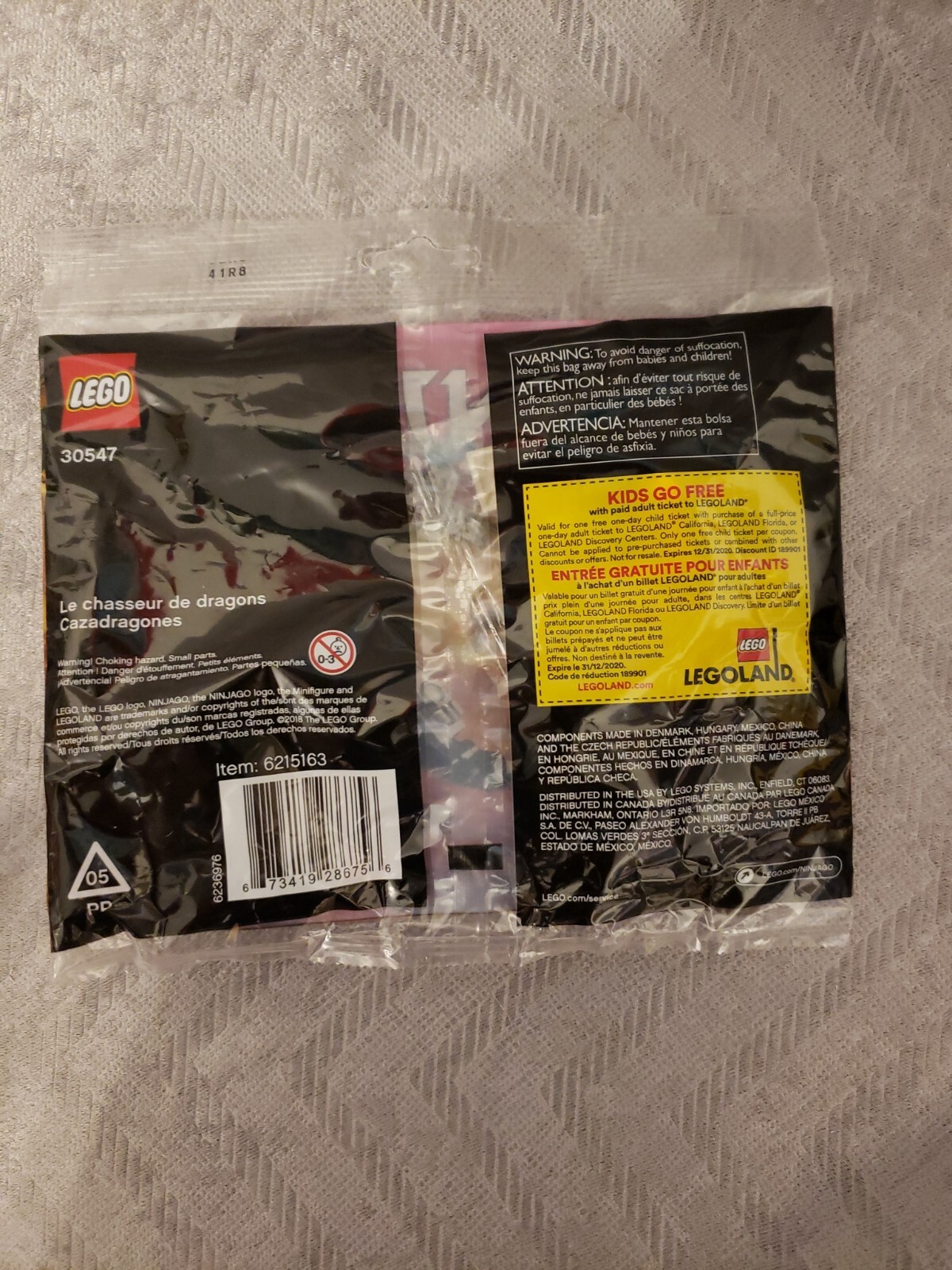 Lego 853687 Ninjago Minifigure Accessory Elemental Masters & 30547 Dragon Hunter