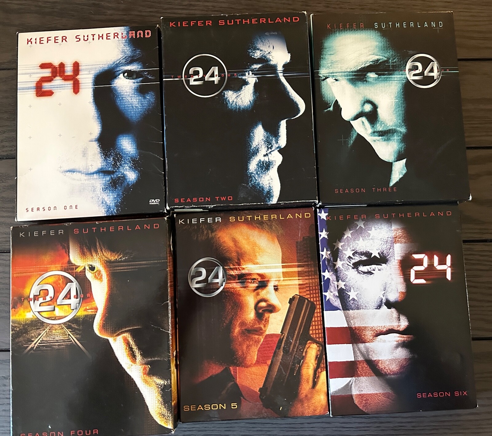 24 THE SERIES SEASONS 1-6 COMPLETE DVD BOX SET KIEFER SUTHERLAND 1
