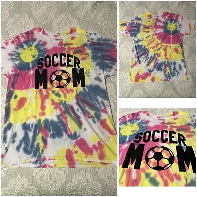 PERFECT Soccer Mom Tie-dye Shirt size Large Mens / XXL Womens WORN ONCE!