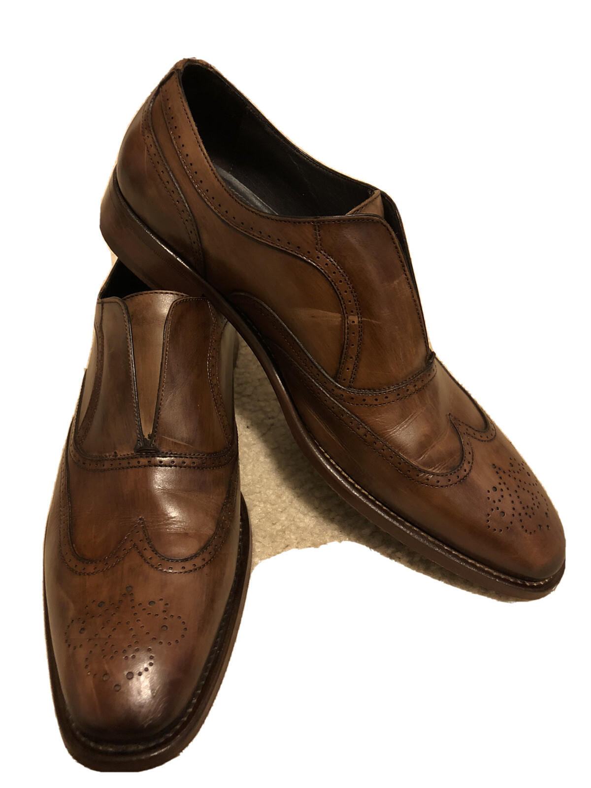 Murphy Leather Wingtip Brown Shoe Men 