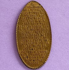 10 COMMANDMENTS Thou Shalt Have No Other Gods Before Me Pressed Copper Penny #6