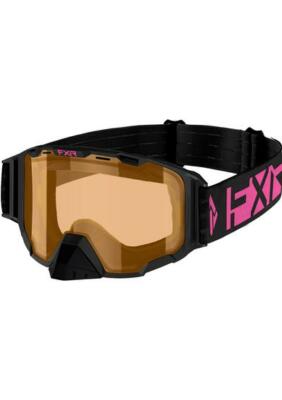 FXR Maverick Snowmobile Goggles - Snowmobile Dual Pane Anti-Fog Lens