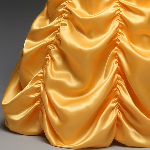 Girls Belle Princess Dress Costume Cosplay Kids Belle Birthday Book Week Dress - Picture 9 of 15