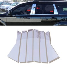 6x Chrome Pillar Posts For 2009-2020 Dodge Journey Window Door Cover Trim 6x Chrome Pillar Posts For 2009-2020 Dodge Journey Window Door Cover Trim
