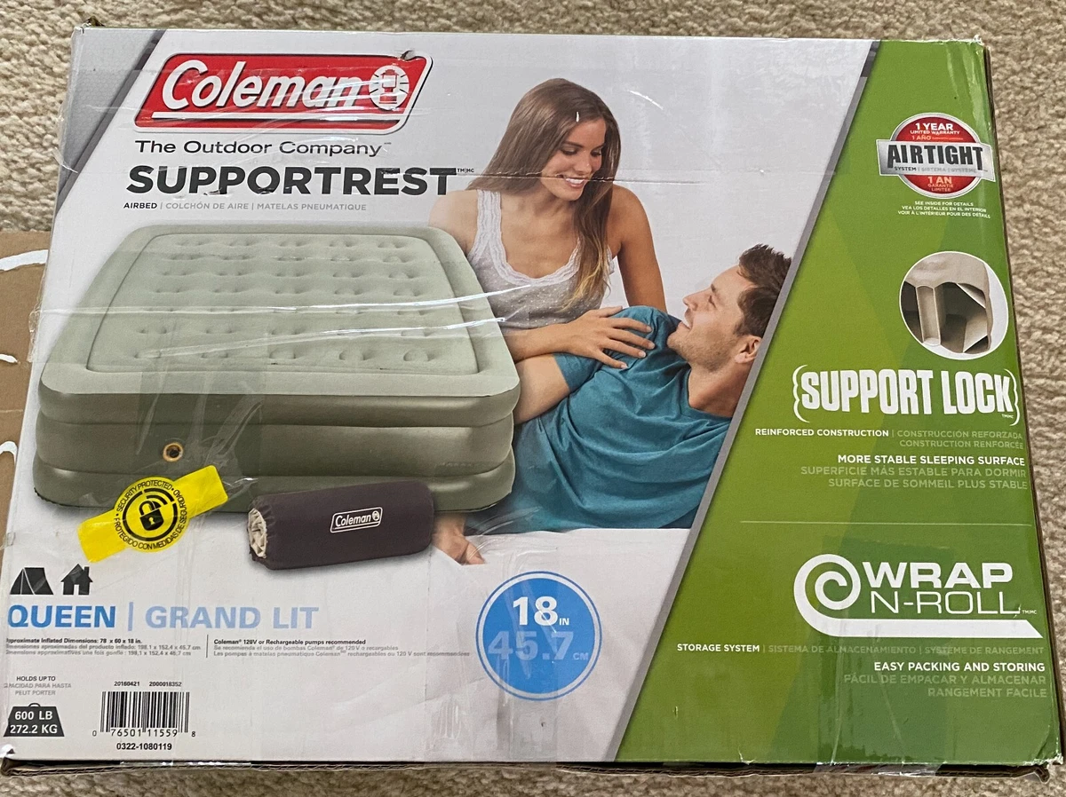 Coleman wrap and top roll air mattress
