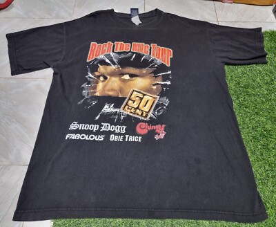 Rare Jay Z 50 Cent Snoop Dogg Roc The Mic Tour T Shirt Rare Rap