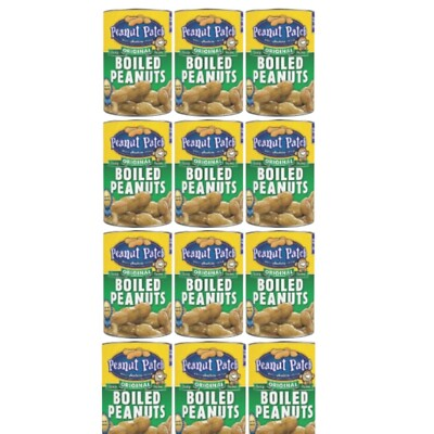 #ad Peanut Patch Green Boiled Peanuts 13.5 ounce cans 12 Pack $39.99