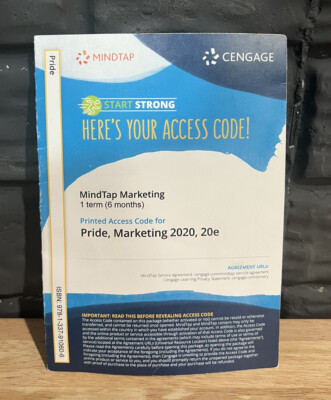 MKTG 12 Student MindTap Access Code Only - 20th Edition - NEW | eBay