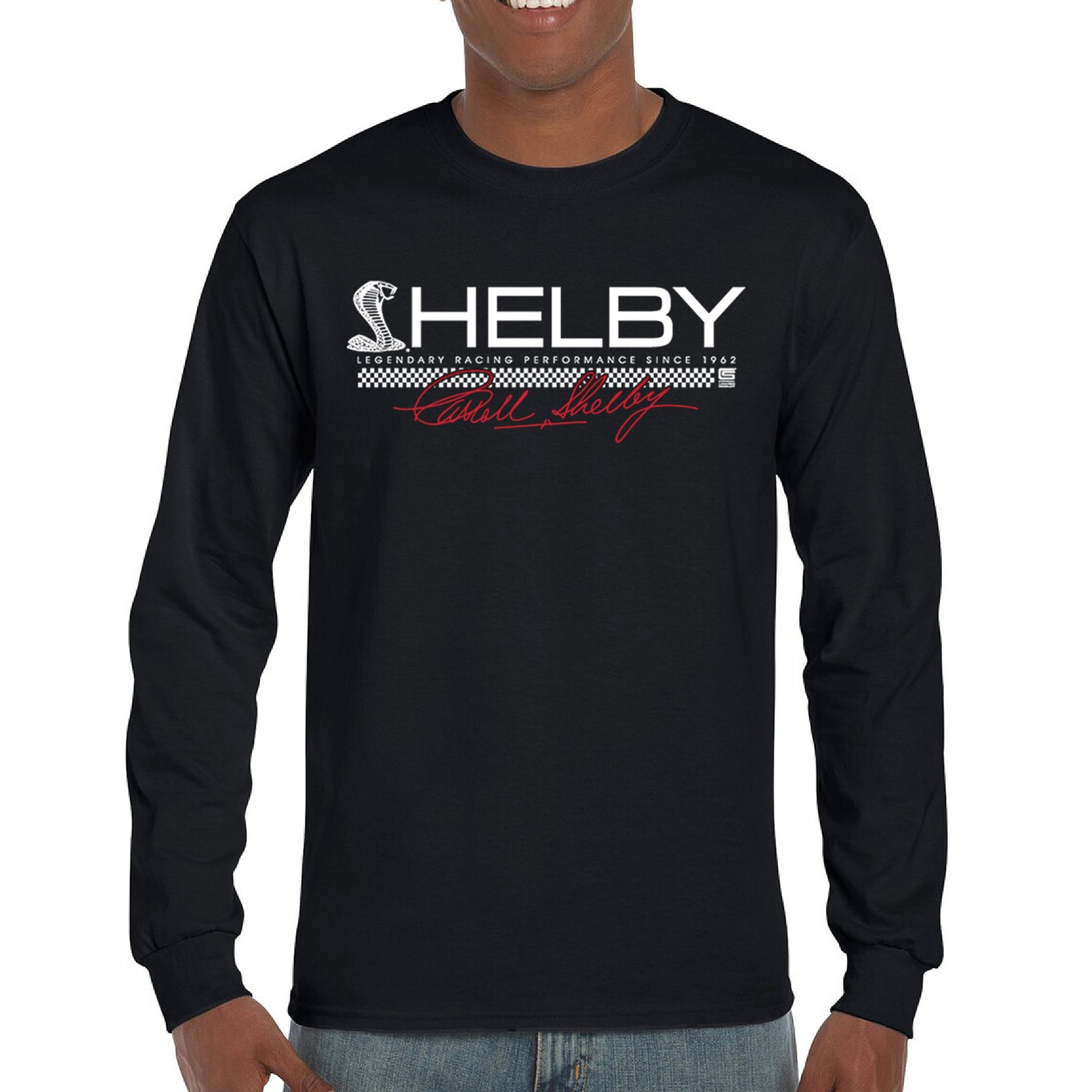 ALTRA Shelby Racing Performance T shirt maniche lunghe Mustang Cobra GT alimentata da Ford