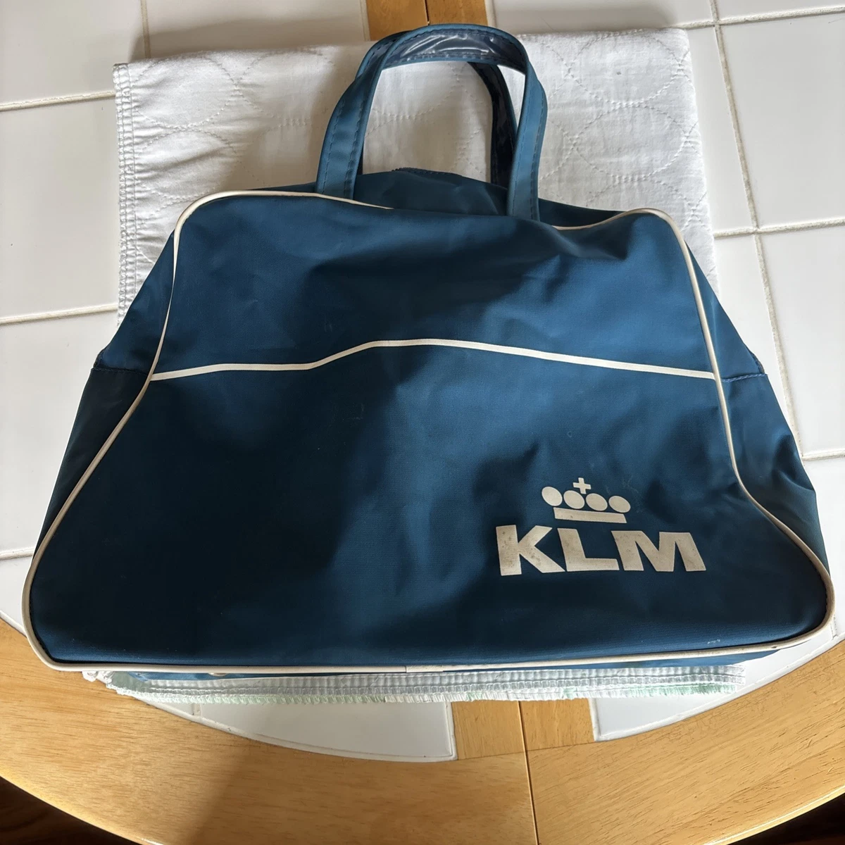 美品***ビンテージ KLM エアラインバッグ 超レア Bag KLM Airlines