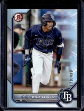 Willy Vasquez 2022 Bowman Draft #BD-40 Sky Blue /499